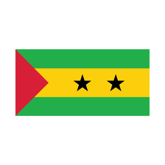 Flag of São Tomé and Príncipe by Wickedcartoons