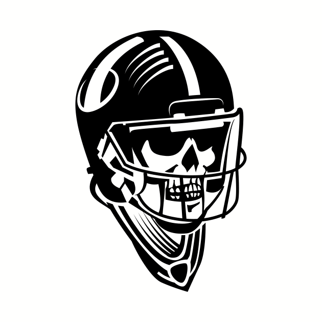 Skeleton American Football Player by Digster