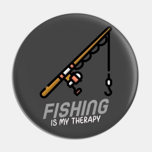 Fishing is my therapy 3 Pin