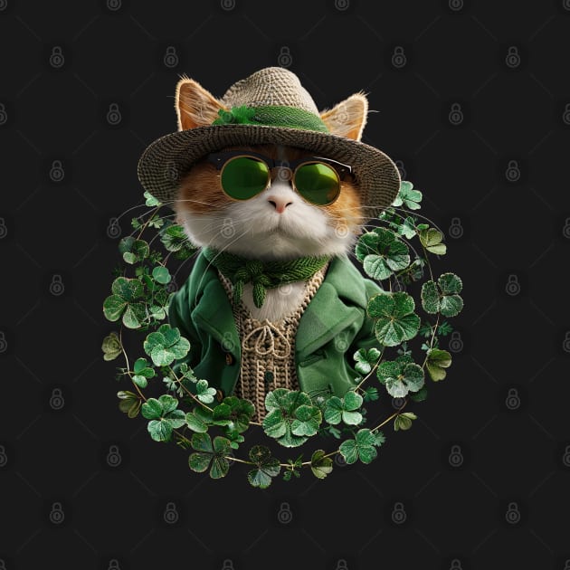 St Patricks Day Cat 4 by Puppy & cute