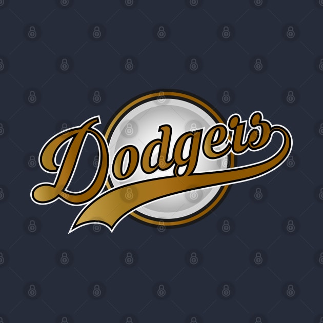 Dodgers Gold University by CTShirts