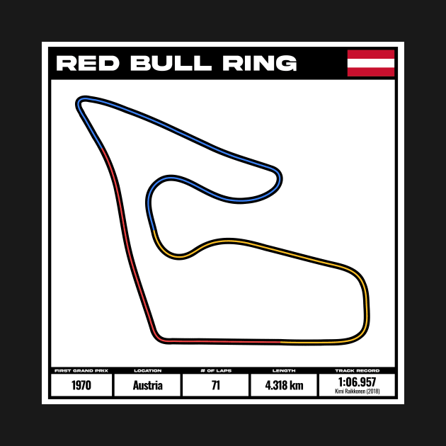 formula one circuit red bull ring - formula one track - formula 1 track T-Shirt Hoodie T-Shirt by digidashdigital