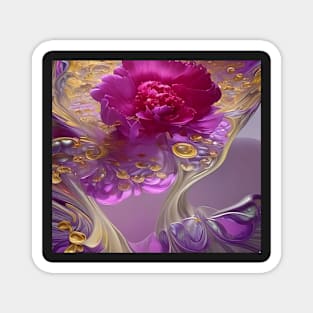 Flowing Flowers 10 Magnet