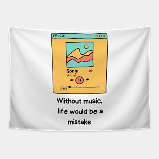 Music Quotes Tapestry