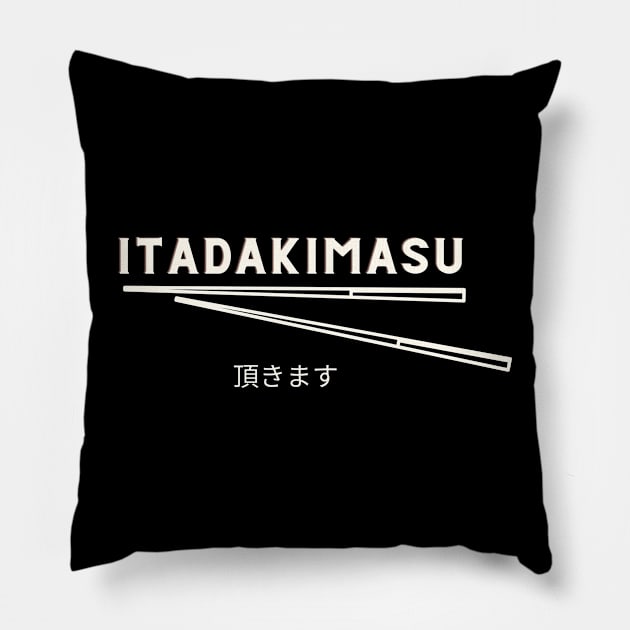 Itadakimasu Pillow by MFVStore