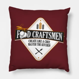 The Food Craftsmen Basic Logo Pillow