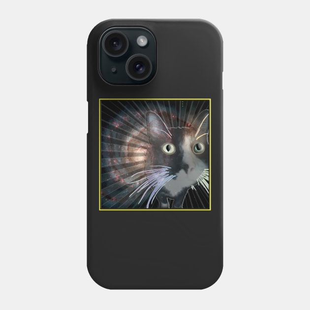 Cosmic Kitty Phone Case by Random Reverberations