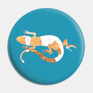 Polygon Lizard Pin