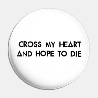 Laughter Lines (black) Pin