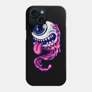 halloween character one eye monster Phone Case