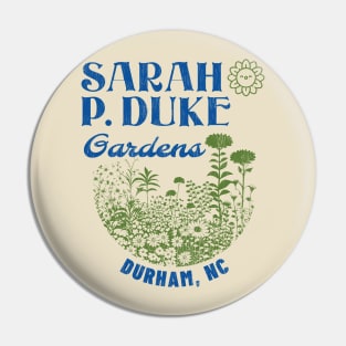 Sarah P. Duke Gardens 70s Retro Sightseeing Pin