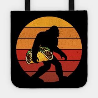 Funny Bigfoot Holding A Taco Tote