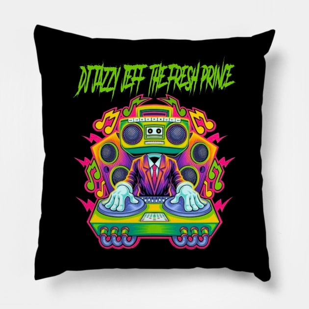 DJ JAZZY JEFF & THE FRESH PRINCE RAPPER Pillow by Tronjoannn-maha asyik 