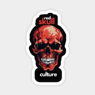 Red Skull Culture, Festival t-shirt, Unisex t-shirt, tees, men's t-shirts, women's t-shirts, summer t-shirts, trendy t-shirts, cool t-shirts Magnet