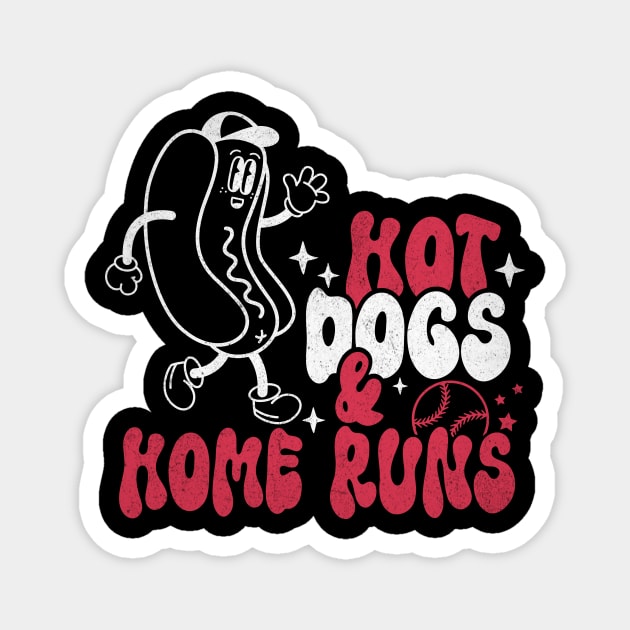 Hot Dogs and Home Runs Magnet by The WYLD Tribe