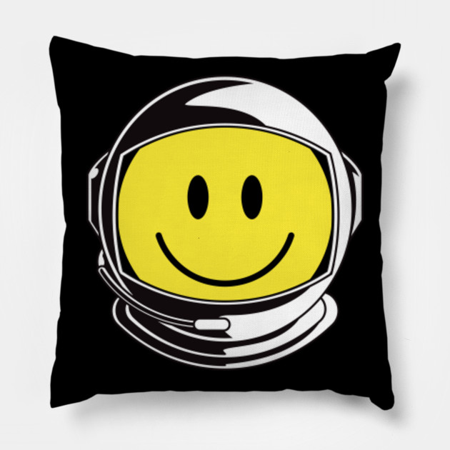 Astronaut Smiley Face Smiley Face Pillow Teepublic Uk