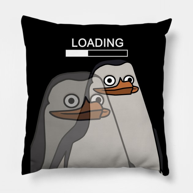 Loading. Penguin. Pillow by AnnVas