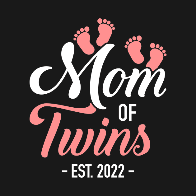 Mom of twins 2022 for pregnancy announcement by Designzz