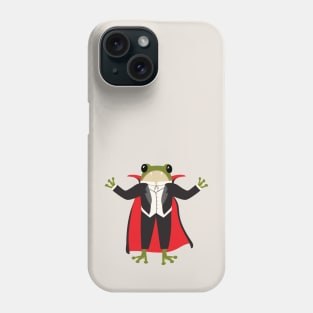 Vampire frog - Frog in a Halloween costume Phone Case