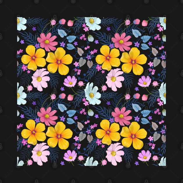 Colorful and Pretty Flower Design Pattern by Eskitus Fashion