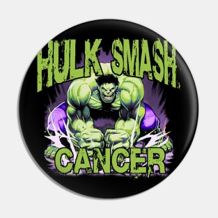 Smash cancer Pin
