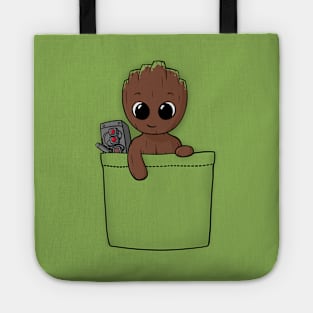 Pocket Baby Groot Tote