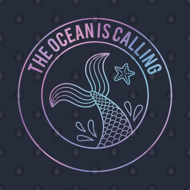 The Ocean Is Calling Mermaid Gradient by rustydoodle