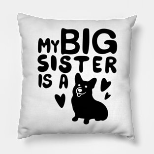 Big Sister Dog Pillow