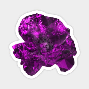 Purple crystal flower Magnet