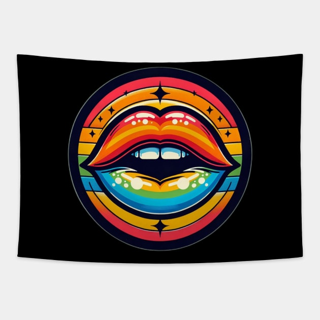 gay lips Tapestry by Anthony88