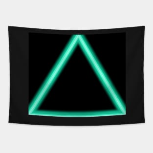 Turquoise Triangle LED Light Tapestry