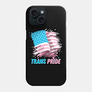 Transgender USA Vintage-Look Flag Design Phone Case