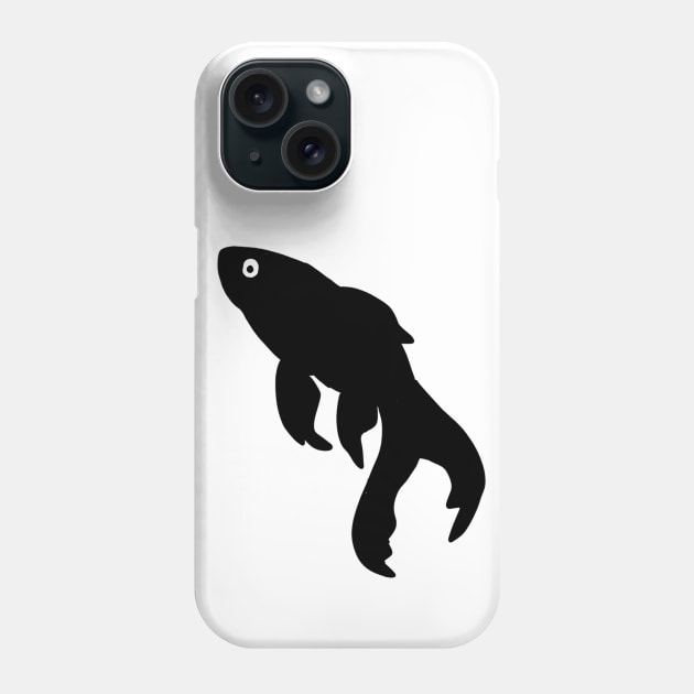 Goldfish Black White 6 Phone Case by notsniwart