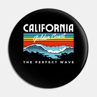 California Vintage 70s Retro Throwback Design Pin