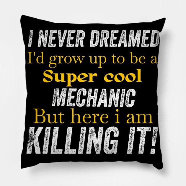 mechanic Pillow by Design stars 5