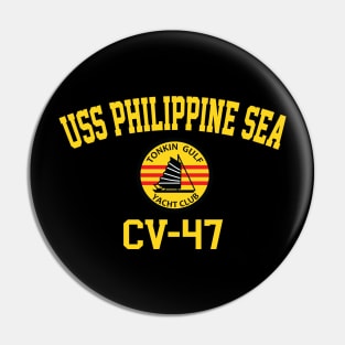 USS Philippine Sea CV-47 Tonkin Gulf Yacht Club Pin