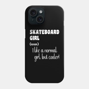 Skateboard Girl Phone Case