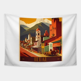 Nepal Vintage Travel Art Poster Tapestry