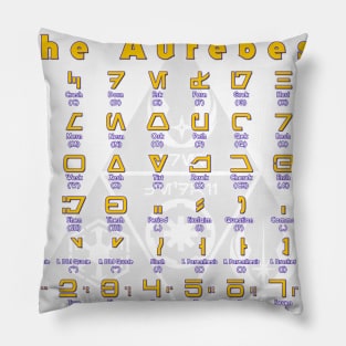 The Aurebesh Pillow