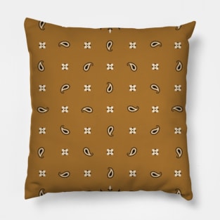 Brown bandana gift Pillow