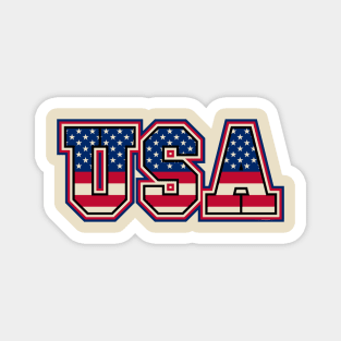 USA Letters Magnet