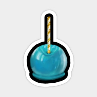 Blue Candy Apple Magnet