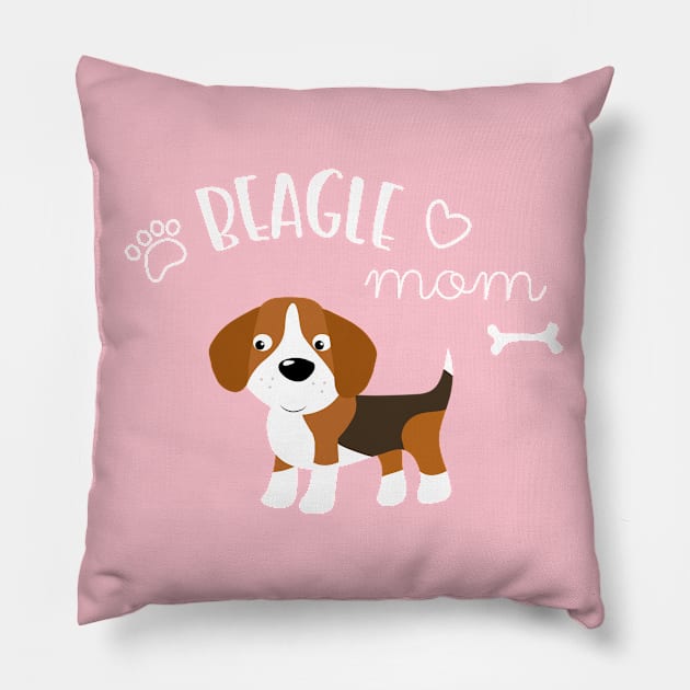 Beagle Mom Pillow by katelein