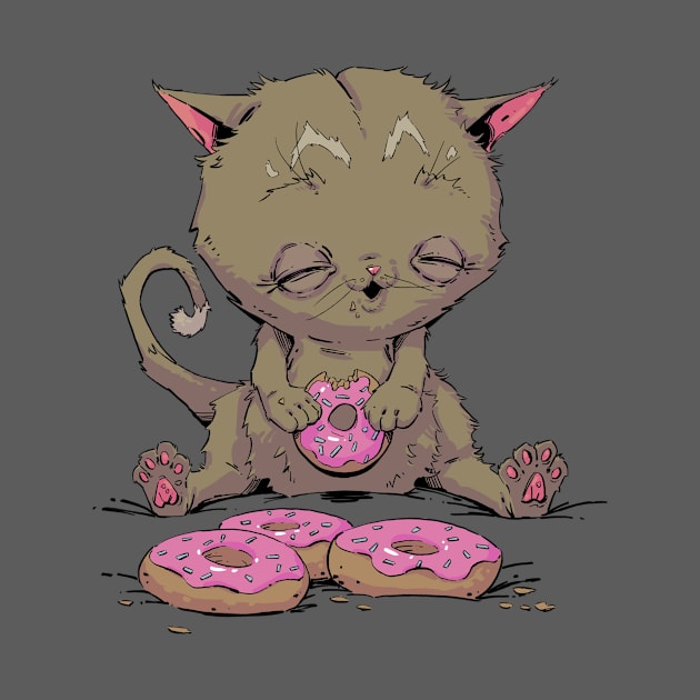 Donut Cat by Hutchew