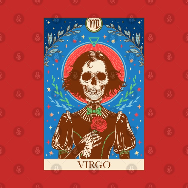 Zodiac sign tarot card Virgo by OccultOmaStore