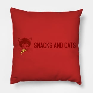 Snacks and Cats Pillow