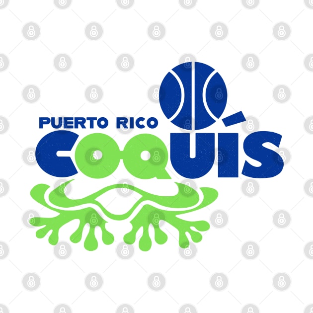 Vintage Puerto Rico Coquis Basketball CBA 1983 by LocalZonly