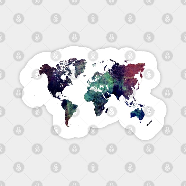 world map nuclear world  #map #worldmap Magnet by JBJart