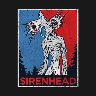 Scary Siren Head creature vintage meme character gifts T-Shirt