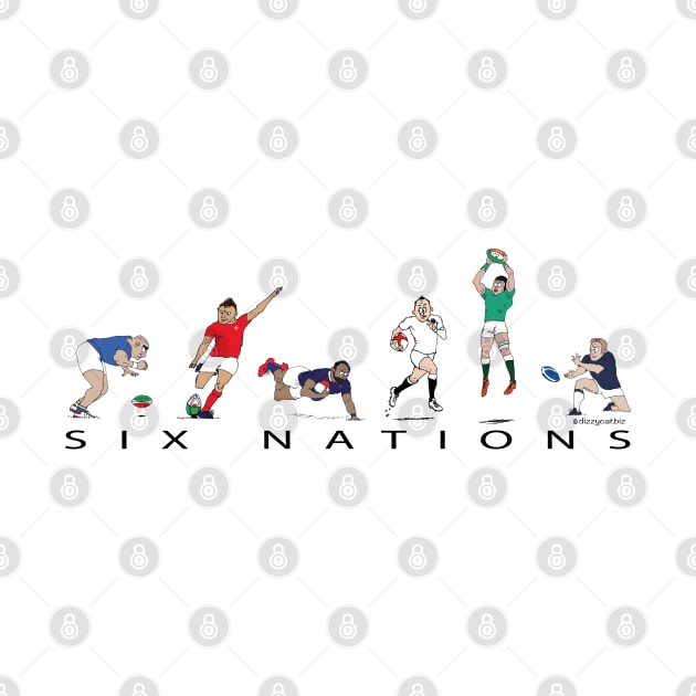 Six Nations rugby players England France Wales Scotland Ireland Italy by dizzycat-biz